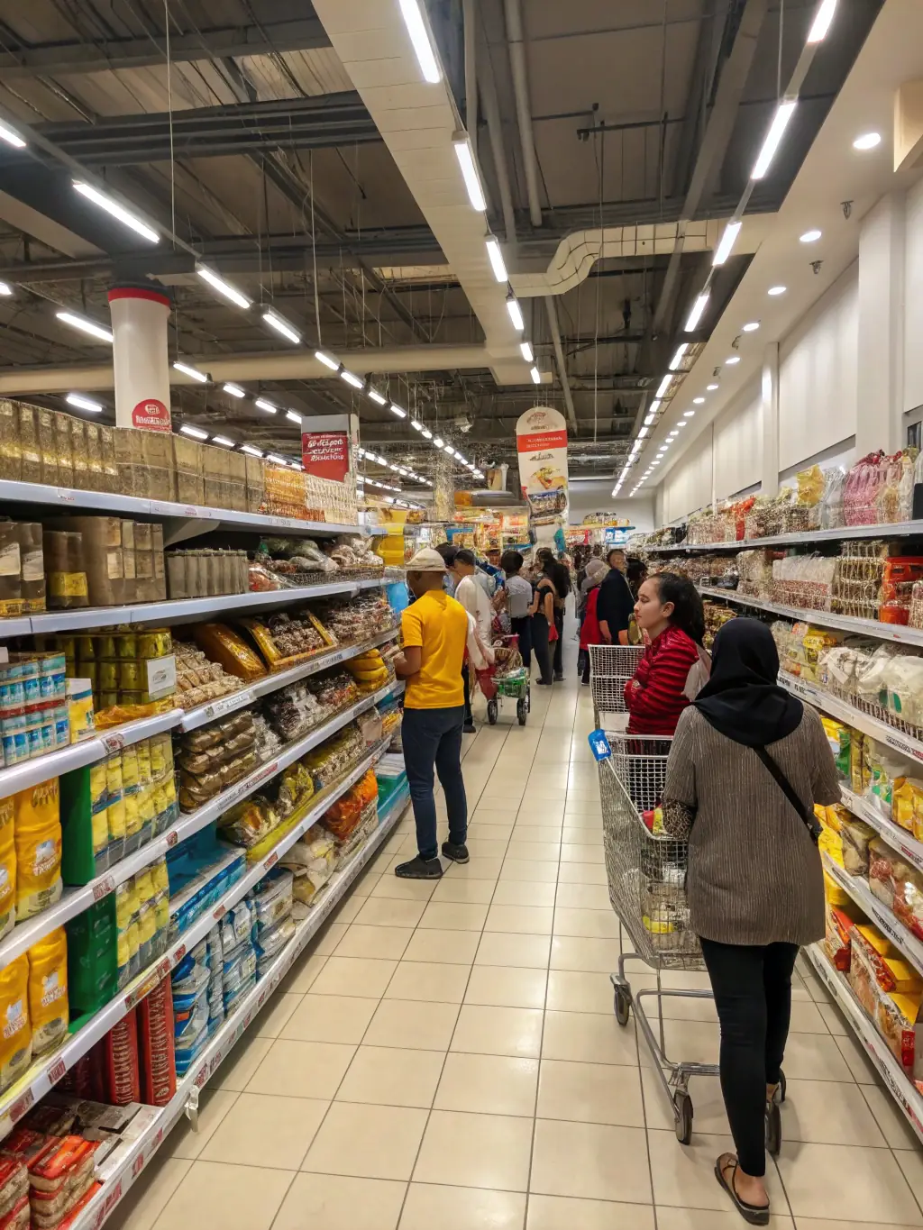 An image depicting a well-stocked store shelf, symbolizing the avoidance of stock shortages and improved customer satisfaction.